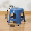 Taburete de plástico, banco engrosado, taburete para mesa de comedor del hogar, taburete cuadrado simple, taburete alto económico, taburete bajo para adultos, venta al por mayor