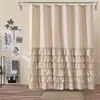 Cortina de Ducha de Poliéster Estilo Falda de Amazon, Resistente al Moho e Impermeable, Cortina Colgante Divisoria de Baño, Hecho a Medida
