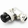 Soquete de Aviação Gx16 M16 Conector de 2/3/4/5/6/7/8/9 Pinos Adaptador de Conector Curvo
