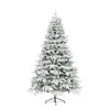 Árbol de Navidad con decoración de flocking de nieve de PVC, árbol de Navidad artificial 100% PE, efecto nieve, para escaparate de centro comercial