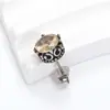 Nuevos Pendientes Redondos de Circonita con Corona Retro Transfronterizos Europeos y Americanos para Mujer, Personalidad, Tendencia, Encanto, Moda, Pendientes de Acero de Titanio