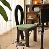 Cadeira de Jantar Vintage em Madeira Maciça Estilo Francês, Cadeira com Encosto de Designer Meio do Século, Cadeira para Toucador de Quarto Estilo Wabi-Sabi, Cadeira Chave