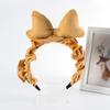 Estilo coreano Wide-brimmed Big Bow Headband Headband Rim Lace Headband Internet Celebrity Makeup Facial Mask Head Buckle