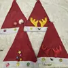 Decoraciones navideñas superventas transfronterizas, gorros navideños de tela no tejida para adultos y niños, artículos navideños de fieltro