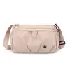 Bolso de Hombro Impermeable de Nailon para Mujer 2026 Nuevo de Moda Gran Capacidad Multibolsillos Bolso Cruzado Casual para Viajes Diarios Color Sólido