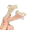Pinza para el pelo coreana de alta resistencia con pedrería Bb, cadena completa de pedrería, clip de lujo ligero para la parte posterior de la cabeza, clip para flequillo de celebridad de Internet, pinza para el pelo nueva