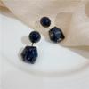 Pendientes de plata s925 con diseño retro francés geométrico irregular de acrílico con temperamento a la moda que combinan con todo.