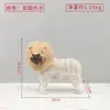 Ornamento de Leão em Relevo Estilo Vintage Wabi-Sabi Feito à Mão com Corda de Cânhamo e Escultura de Animal com Cerdas para Sala de Modelo Entrada Decoração de Casa