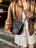 Bolsas Coreanas de Nicho, Bolsos Cruzados, Bolsos Populares para Mujer, Bolsos de Hombro Versátiles Casuales para el Día a Día, Bolsos Cubo Retro Simples