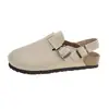 Novedad Verano 2026 Moda Estilo Birkenstock Punta Abierta Suela Gruesa Antideslizante Correa con Hebilla Casual Sandalias de Pareja Chanclas para Mujer