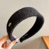 Diadema de Esponja Color Café Otoño Invierno para Mujer Estilo Coreano Uso Diario Versátil Diadema Alta para la Frente para Lavarse la Cara Atadura de Pelo Pinza para el Cabello