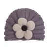 Gorro de Punto Floral Cálido para Bebé Estilo Nuevo de Invierno Europeo y Americano, Gorro de Lana Lindo Multicolor para Niños, Gorro para Niñas