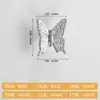 Manija moderna de lujo ligero estilo chino de mariposa simulada de aleación de zinc para instalación en puertas de sala de estar, dormitorio, cajones, gabinetes y alacenas