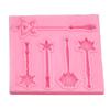 Variedad de molde de silicona para varita mágica estrella pequeña varita mágica molde decorativo punto al por mayor