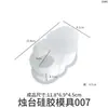 Molde de Yeso de Resina de Cristal de Amapola Oval Luna Corazón Hexágono Portavelas Molde de Silicona