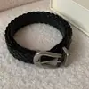 Cinturón Tejido No Poroso Estilo Ins, Cinturón de Cuero y Papel, Accesorio Versátil Casual para el Día a Día, Simple y de Moda, Cinturón para Mujer