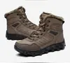 Botas de Nieve para Hombre del Noreste, Cálidas de Invierno con Forro de Felpa, Gruesas de Caña Alta para Exteriores, Zapatos de Algodón, Impermeables y Antideslizantes, Botas de Algodón de Talla Grande