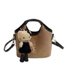 Bolsa de Cesta de Mimbre Grande Bordada con Hilo Yang Shulin para Mujer 2026 Nueva Vintage Monograma Bolso de Hombro Cruzado de Lujo Ligero