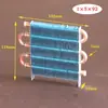 Microcondensador, Radiador Mini Refrigerado a Ar, Evaporador de Refrigeração Tipo Aleta de Alumínio, Radiador Refrigerado a Água de Geladeira