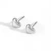Pulseira de contas redondas de aço inoxidável com pingente de coração de pêssego, joia popular transfronteiriça, pulseira de amor de aço titânio, joia que não desbota