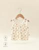 Camisola de Bebé Verano Delgada Bebé Niños Niñas Sin Mangas Tencel Recién Nacido Ajustada Base