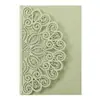 Estilo Europeo Boda Hueca Bendición Tarjeta de Felicitación Flor de Pavo Real Compromiso Invitación Sobre Blanco Perlado Tarjeta de Invitación Cáscara Exterior