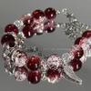 Pulsera de Mariposa Amor Flor Otoño Nueva Pulsera de Cristal de Mariposa para Mujer, Diseño de Nicho, Estilo Ins, Joyería de Pulsera para Estudiante de Alta Gama