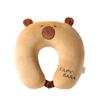 Almohada en forma de U de algodón PP almohada de viaje terciopelo cristal cómoda almohada para el cuello siesta de oficina puede agregar logotipo regalo mayoreo