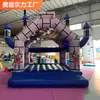 Castillo inflable con tobogán transfronterizo, nuevo, para interiores y exteriores, trampolín pequeño, equipo de diversión para niños, puesto cuadrado, trampolín