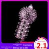 Conjunto de dentes de lobo de cristal farpado G-Point Finger Set produtos sexuais pick-up set masturbação feminina atacado entrega de uma peça