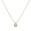 Colar com Pingente Gota de Água Banyan Tree em Prata S925 Leve Luxo Feminino 2025 Novo Estilo Francês Elegante Banho de Ouro K Colar de Alta Qualidade