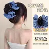 Adorno Elegante para Moño de Satén con Pinza para Mujer, Potenciador de Volumen de Cabello Esponjoso, Herramienta para Moños de Cabello, Anillo para el Cabello, Moño de Cabello