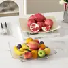 Bandeja de Frutas para Sala de Estar, Caixa Grande Capacidade para Doces, Nozes e Frutas Secas, Mesa de Centro de Recepção de Hotel, Prato de Frutas de Luxo Leve de Alta Qualidade
