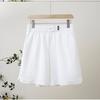 Shorts Mãe Feminino Reta Meia-Calça Petite Cintura Elástica Roupa de Verão para Mulheres de Meia-Idade Calça Casual de Cinco Pontos