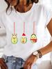 Camiseta Estampa Gráfica Roupas Roupas Moda Feminina Feliz Feliz