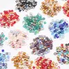 Cuentas Planas Cuadradas de Colores Transfronterizas Agujeros Medianos Cuentas de Cristal para Joyería DIY Accesorios Pulsera Collar Pendientes Accesorios para Bolsos