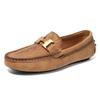Amazon Sitio Independiente Transfronterizo Popular Zapatos Beanie para Hombre, Zapatos Casuales de Cuero Slip-On Transpirables para Conducir, Talla Grande 48