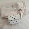 Bolso Mini de Nicho Sense de Alta Gama para Mujer Verano 2024 Nueva Moda Explosión Hombro Cruzado Lunares Bolso Cuadrado Pequeño