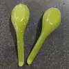 Cuchara para sopa de restaurante Hogar Flor verde de melamina Caracol Fideo Plástico Picante Caliente Wonton Ramen
