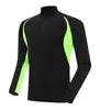 Conjunto de Roupa de Treino de Futebol de Outono e Inverno para Homens e Mulheres, Roupa Esportiva de Lazer ao Ar Livre para Adultos e Crianças, Camisa de Manga Comprida com Meio Zíper