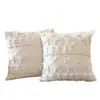 Funda de Cojín Decorativo de Felpa Acolchada Estilo Americano Reno Copo de Nieve Cojín de Sofá Cojín de Respaldo Funda de Cojín Decorativo para Cama