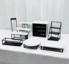 Empresa de montagem de mesas prata preto suporte de exibição de mesa de sobremesas montagem de mesa de sobremesas descanso chá da tarde chá chá ornamentos