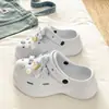 Versátiles, sin complicaciones Ropa para la playa, el mar y el exterior Chanclas con puntera de EVA para mujer, verano, celebridad de internet, DIY, zuecos de dibujos animados, ins