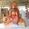 O templo dedicado ao deus da riqueza resina Buda deus da fortuna montado em tigre Zhao Gong Ming Wu deus da riqueza 1,6 metros 1,8 metros