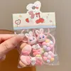 Xuxinhas de Cabelo Infantis Coelho Policial Elásticos de Cabelo para Meninas Elásticos de Cabelo de Alta Elasticidade Prendedores Pequenos para Rabo de Cavalo Elásticos Pequenos Cordas de Cabelo Acessórios de Cabelo para Bebês
