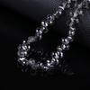 Agujero Horizontal Cristal de Fresa Vidrio Cuentas Sueltas Cadena de Cuentas Pulsera Collar Material Hecho a Mano DIY Cuentas Redondas de Vidrio Colorido Accesorios