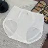 Calcinha feminina de cintura alta, algodão com cores segmentadas, plus size, simples, confortável, sem costura, respirável, fundo antibacteriano, que abraça o quadril, calcinha feminina de triângulo