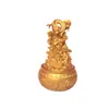 [Fábrica de Origen] Wu Cai Shen Guan Gong Tazón de la Fortuna Adorno Giratorio de Aleación - Dios de la Riqueza Decoración del Hogar, Regalo de Inauguración y Mudanza