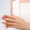 Anillo de plata esterlina s925 para mujer, versión coreana, sencillo, pequeño y fresco, con microdiamantes, red roja plegable, joyería al por mayor.