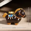 Encanto Creativo de Madera Tallada Caballo del Zodiaco para Teléfono, Caballo Mecedora de Pony, Llavero Caballo de la Fortuna, Adorno para Bolsa